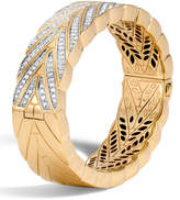 Thumbnail for your product : John Hardy Modern Chain Large 18K Gold Bangle with Diamonds