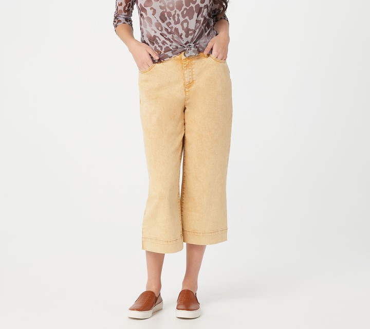 colored denim capris