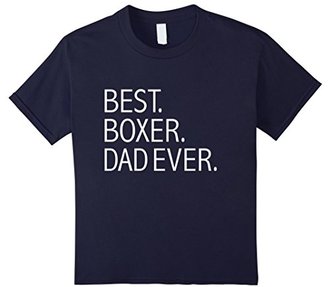 Men's Best Boxer Dad Ever Funny T-shirt Dog Dad Dog lovers Owner Small