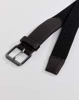 Thumbnail for your product : Ben Sherman belt in black stretch weave