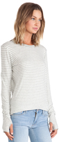 Thumbnail for your product : Enza Costa Cashmere Stripe Loose Crew