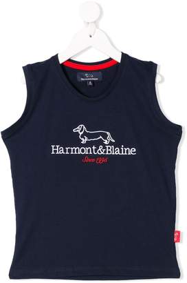 Harmont & Blaine Junior embroidered logo tank top