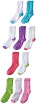 Thumbnail for your product : Hanes Girls' Crew Socks 10 Pack, Shoe Size, 10 1/2-4