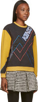 Thumbnail for your product : Kenzo Grey & Yellow Cotton Flannel Logo Sweatshirt