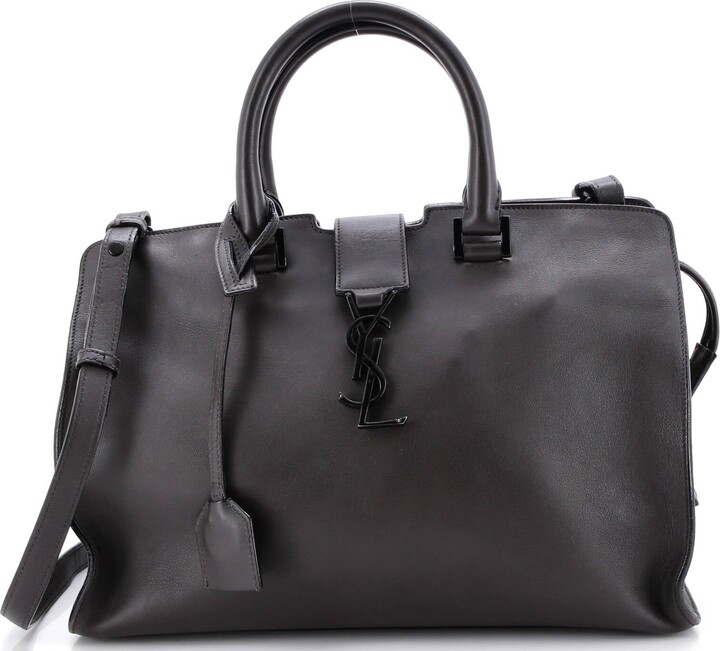 Saint Laurent Monogram Cabas Leather Small