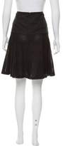 Thumbnail for your product : Akris Punto Eyelet-Accented Knee-Length Skirt