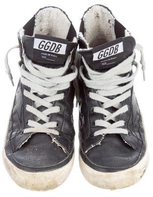 Golden Goose Deluxe Brand 31853 Boys' Distressed Leather Francy Sneakers