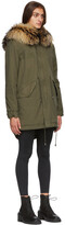 Thumbnail for your product : Mr & Mrs Italy Green Fur Jazzy Midi Parka