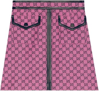 Gucci GG Multicolor canvas skirt - ShopStyle