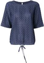 Thumbnail for your product : Emporio Armani geometric lace blouse