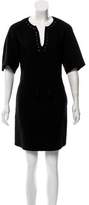 Thumbnail for your product : 3.1 Phillip Lim Wool- Blend Lace- Up Mini Dress