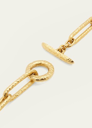 Ben-Amun 24K Hammered Yellow Gold Cable Chain Necklace