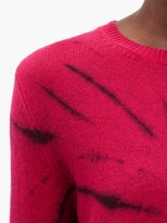 Thumbnail for your product : The Elder Statesman Tie-dyed Cashmere Sweater - Pink
