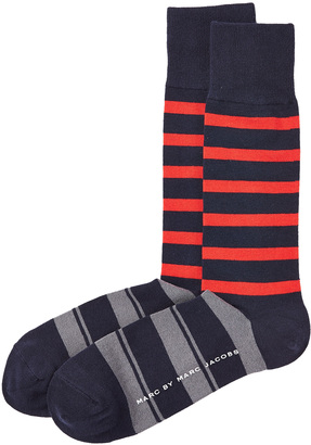 Marc by Marc Jacobs Striped Cotton Socks