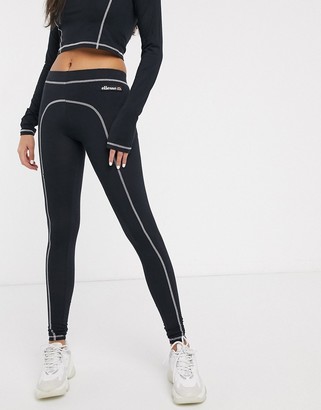 Ellesse leggings with contrast stitching co-ord