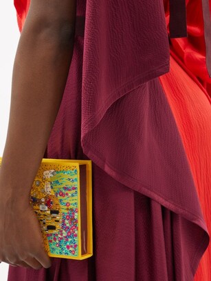 Roksanda Yerba Asymmetric Colour-block Silk-satin Dress