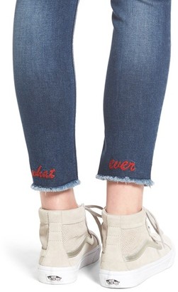 Vigoss Women's Whatever Distressed Ankle Skinny Jeans