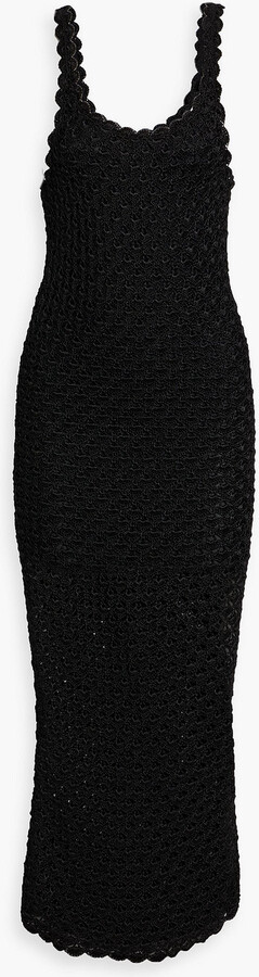 Alice + Olivia Bray scalloped crochet maxi dress