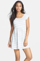 Thumbnail for your product : Socialite Scoop Back Marled Skater Dress (Juniors) (Online Only)