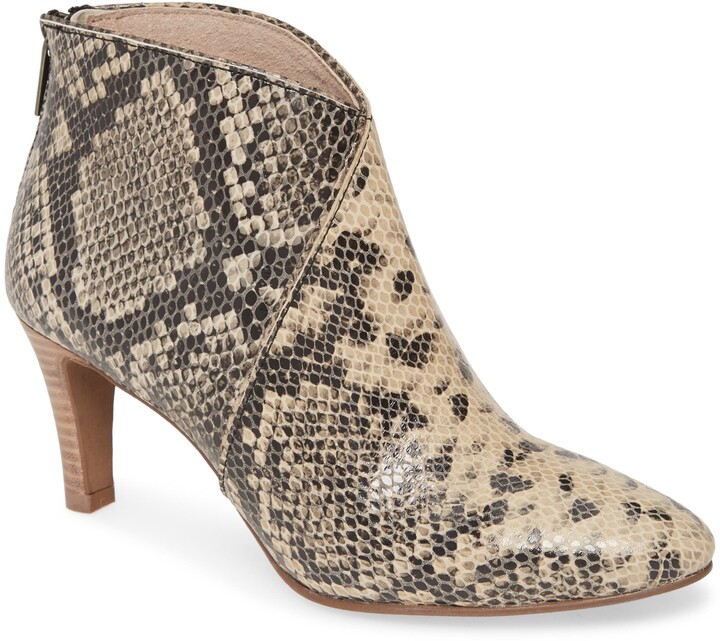 seychelles snakeskin booties