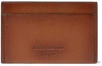 Ermenegildo Zegna Burnished-leather Cardholder