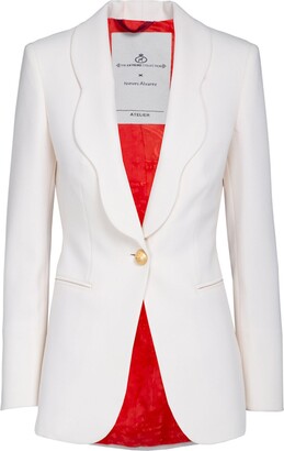 Louis Vuitton US size 6 Women's Off-White Crepe Blazer Jacket ref.585247 -  Joli Closet