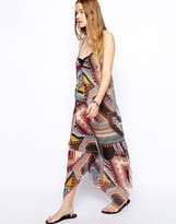 Thumbnail for your product : ASOS Geo-Tribal Scarf Print Beach Dress