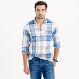 Thumbnail for your product : J.Crew Flannel popover in adriatic sea plaid