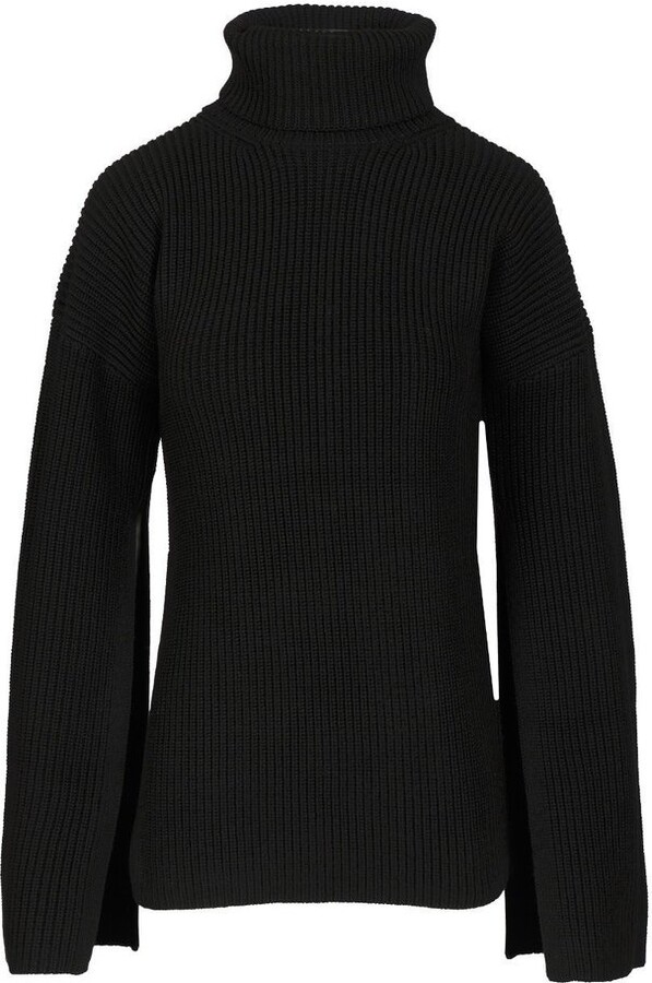 Totême Roll Neck Slit Sleeved Jumper