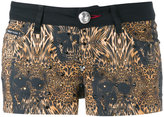Philipp Plein - leopard print shorts - women - coton/Spandex/Elasthanne - 26