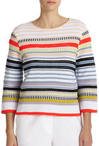 Thumbnail for your product : Suno Textured Stripe Top