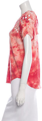 Isabel Marant Tie-Dye Short Sleeve Top