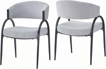 smashgroup Upholstered Dining Chairs With Metal Legs