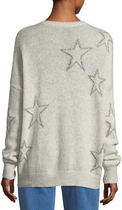 360 Sweater 360Sweater Harper Star-Print Cashmere Sweater