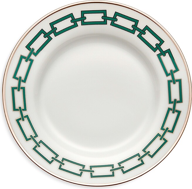 GINORI 1735 Catene Emerald Salad Plate
