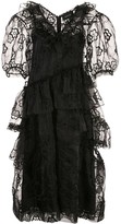 Thumbnail for your product : Simone Rocha Floral Lace Midi Dress