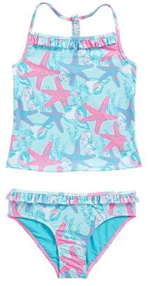 Vineyard Vines Starfish and Conch Ruffle Two-Piece Swimsuit