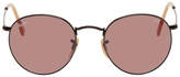 Thumbnail for your product : Ray-Ban Black and Pink Round Phantos Sunglasses