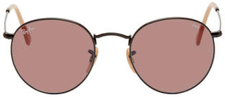 Ray-Ban Black and Pink Round Phantos Sunglasses