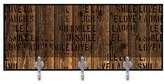 Thumbnail for your product : Green Leaf Art 'Words on Wood' Decorative Wall Hooks