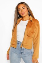 Thumbnail for your product : boohoo Petite Pocket Detail Cord Jacket