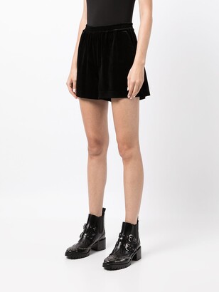 Twin-Set High-Waisted Fitted Shorts