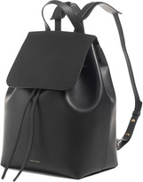 Thumbnail for your product : Mansur Gavriel Leather Flap-Top Backpack, Black/Red