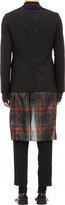 Thumbnail for your product : Comme des Garcons Tartan-Underskirt Two-Button Jacket