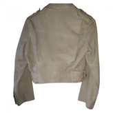 Thumbnail for your product : Acne 19657 ACNE Beige Suede Biker jacket