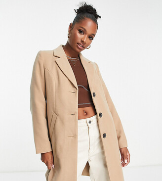single breasted camel coat womens