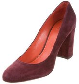 Thumbnail for your product : Santoni Suede Round-Toe Pumps