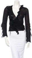 Thumbnail for your product : Christian Dior Ruffle Wrap Blouse