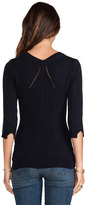 Thumbnail for your product : Autumn Cashmere 3/4 Sleeve Double V Sweater