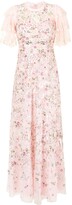 Thumbnail for your product : Needle & Thread Odette floral-embroidered gown